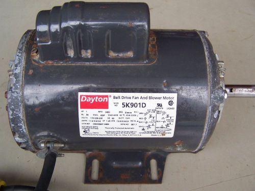 Dayton 1hp 1 phase blower motor model 5K901D