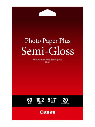 Canon Photo Paper Plus Semi-Gloss 5&#034; x 7&#034; (20 Sheets) ( SG-201 5X7)