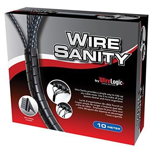 Wire Sanity Wire Organizer Kit - 10 Meter (32ft) By Logical Solutions - 2 Pack