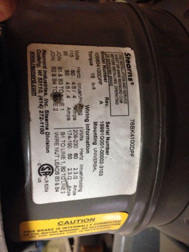 VBM3611T  3 HP, 1750 RPM NEW BALDOR ELECTRIC MOTOR