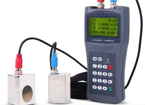 TDS-100H S1 Digital Handheld Ultrasonic Flowmeter/Flow Meter DN15-100 LED NEW Y