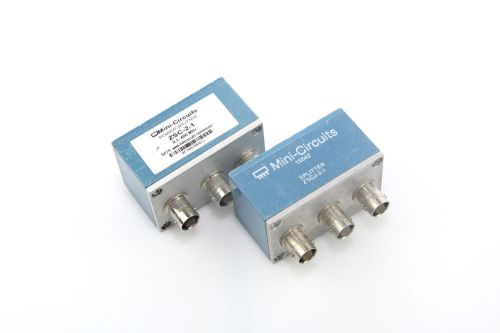 (2 PCS)Mini-Circuits ZSC-2-1 0.1 to 400MHz &amp; ZSCJ-2-1 POWER DIVIDER 1 to 200 MHz