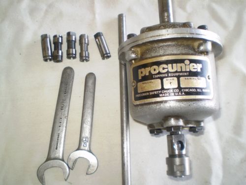 Procunier taping head Model E size 1 with collets