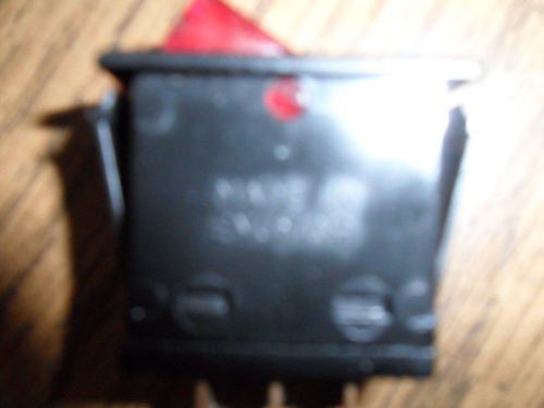 Red light indicator SPST on off rocker switch has ground ACC power terminals