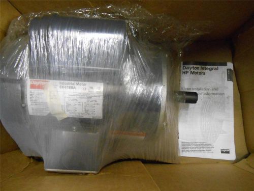 NOS DAYTON 6K418BA INDUSTRIAL MOTOR 1HP 1725RPM 115/208-230V 13.4/6.8-6.7A