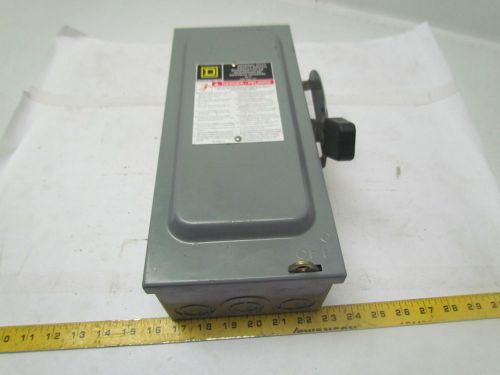 Square D D222N Ser F01 60amp 240VAC General Duty Safety Switch Disconnect