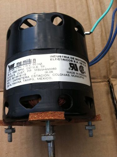 Mcmillan motor .015 hp 1550 rpm .056a 115 v humidifier class b for sale