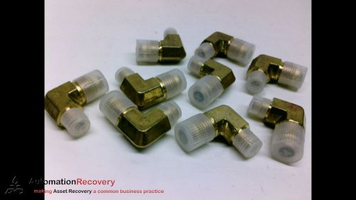 Hydra flex b2501-06-02 - pack of 9 - brass 90 degree elbow fitting,, new* for sale