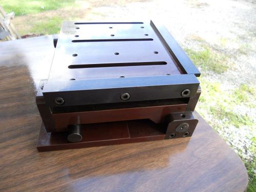 7 1/2&#034; Square Compound Angle Adjustable SINE PLATE - Machinist/Tapped/Toolmaker