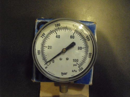 100 psi Marshalltown 3.5 inch pressure gauge New old stock