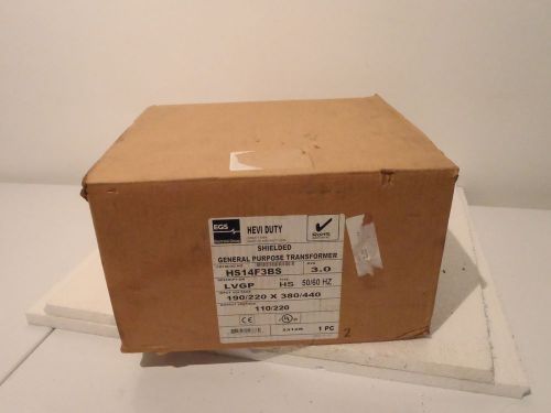 New egs hevi-duty hs14f3bs shielded general purpose transformer 3.0 kva for sale
