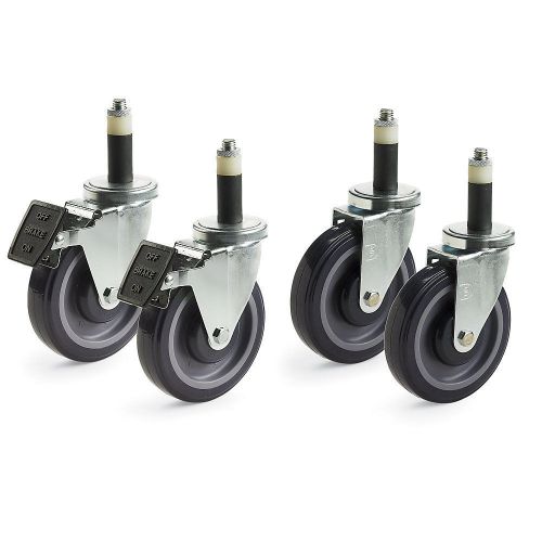 RELIUS SOLUTIONS Compression Casters For Square-Post Open-Wire Shelving