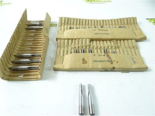 BIG LOT OF 22 HSS ASSORTED SLITTING BROACHES 1/4&#034; SHANK BRAND UNKNOWN