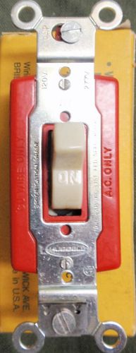Hubbell hbl1223i 3 way electric toggle switch 20amp three way nib ivory for sale
