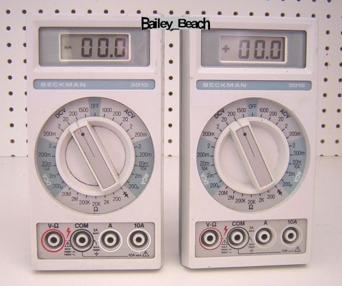 A pair of Beckman 3010 Digital Multimeter