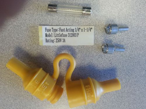 Weather Resistant Crimp on Fuse Holder Comes with 3A Fuse - Lot of 25