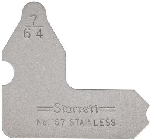 Starrett 167-7/64 Stainless Steel Radius Gauge - in, 7/64&#034;
