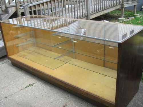 Heavy duty 2 large display cases, $100.00 each !  8 feet long !  great buy ! for sale