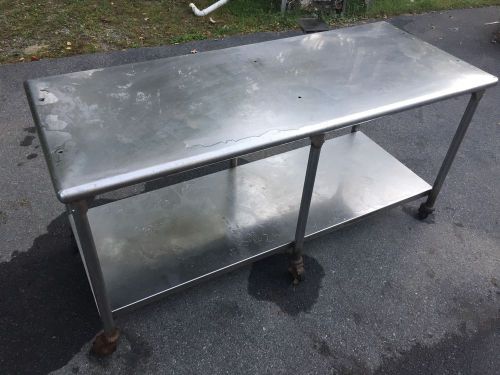 6&#039; By 30&#034; Stainless Steel Table With Stainless Undershelf &amp; Legs Heavy Duty