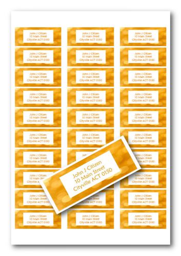Personalised address labels - Gold Sparkles - Buy 4 sheets, get 1 free!