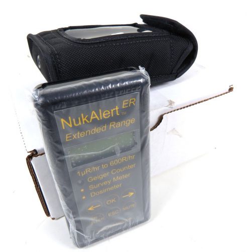 New nukalert xr extended range geiger counter radiation detector with case for sale