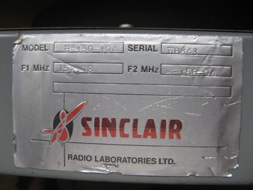 Sinclair Duplexer H-150-104
