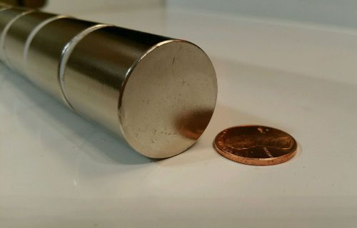 1 Large Neodymium Cylinder Magnet. Super strong N52 Rare Earth 1&#034; x 1&#034;