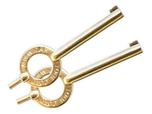 Zak Tool Police Tactical Gold Plated Standard Handcuff Key (2 PCS) ZT50-GOLD