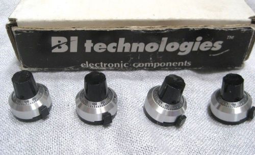 Bi Technolgies 7/8&#034; Turns-Counting Dial Model 2606 Lot of 4
