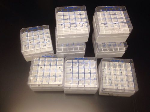 8 pack nalgene system 25 cryobox 25 slot cryogenic vial storage rack 5025-0505 for sale