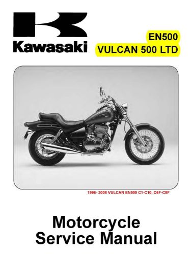 Kawasaki vulcan 500 | en500 ltd complete pdf service manual 1996-2008 (usa) for sale