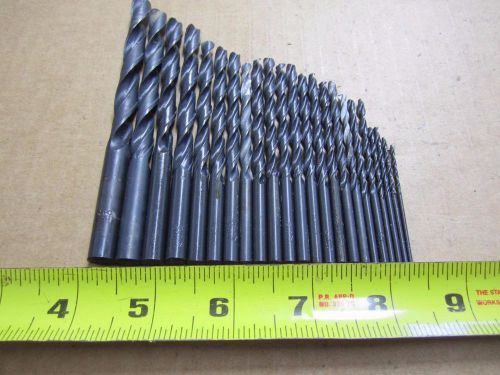 23 pc lot high speed fractional metal drill bits mechanic tool for sale