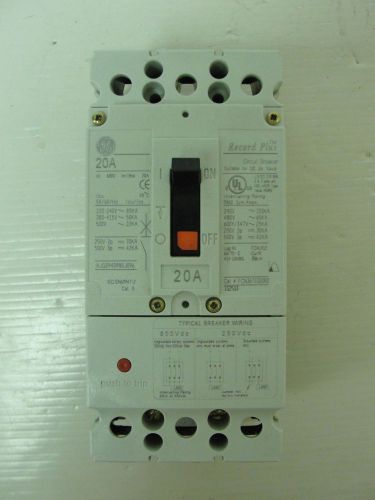 New GE Circuit Breaker, FCN36TE020R2, removed from unused panel