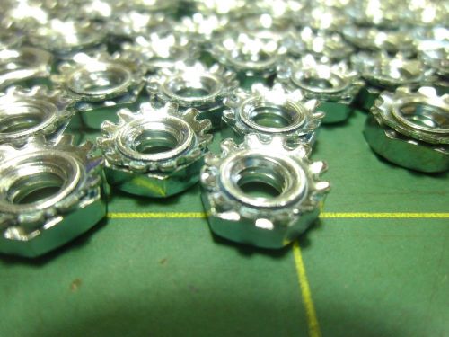 Hex nut with lock washer 10-24 zinc lawson 1232 (qty 163) #60405 for sale