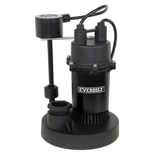 Everbilt sba033v1 1/3 hp submersible sump pump with vertical for sale