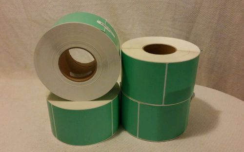 6&#034; x 4&#034; thermal transfer labels (4 roll case, 1000 labels per roll) 4000 total for sale