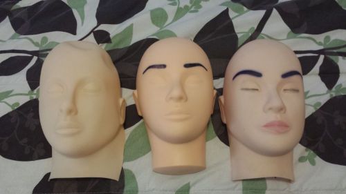 Esthetician, Cosmetologist Plastic Mannequin Head|Good, used condition