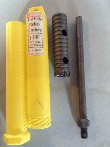 hilti carbide rebar cutter # 3008907 12&#034; long 1/2&#034; shank 1-1/8&#034; new