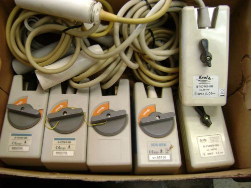 (1) LOT 19 DIFFERENT ULTRASOUND PROBES + (6) ARE MISC PARTS