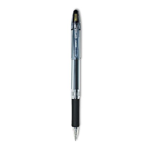 Zebra 44110 Jimnie Gel Rollerball Pens, Medium Pt/0.7mm, Black Ink, 12 Pens/DZ
