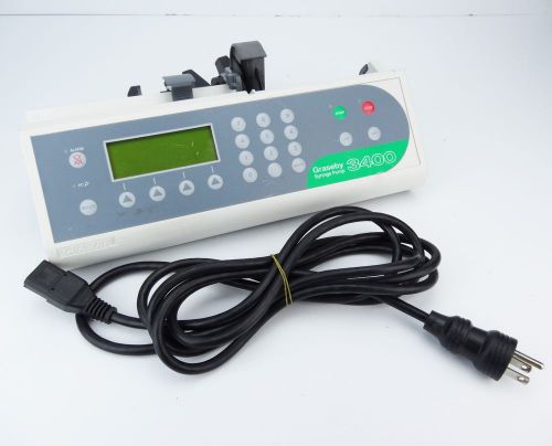 Graseby 3400 syringe infusion iv pump driver w/ pole clamp for sale