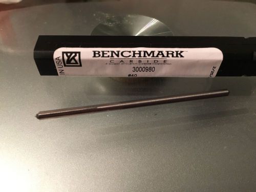 Benchmark Solid Carbide Reamer Straight #40 USA
