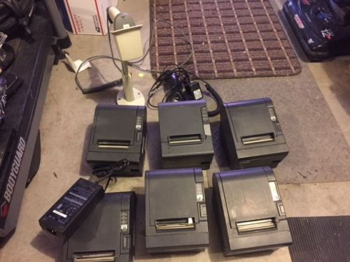 LOT OF 6 Epson TM-T88IIIP Point of Sale Thermal Printer M129C
