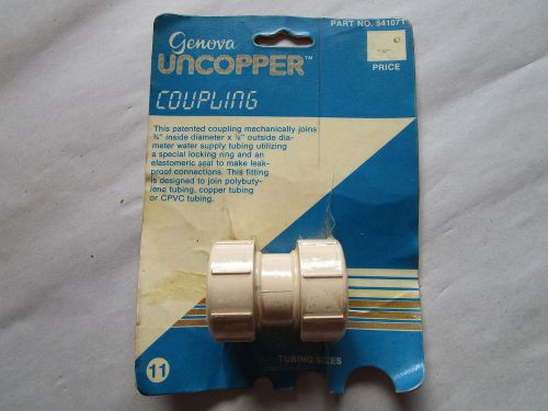 GENOVA Uncopper Coupling 541071 3/4&#034; id 7/8&#034; od Water Supply Tubing Copper CPVC