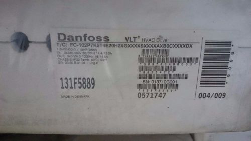 Danfoss 131f5889 fc-102p7k5t4 vlt hvac drive 7.5 kw(400v) 10 hp (460v) new for sale