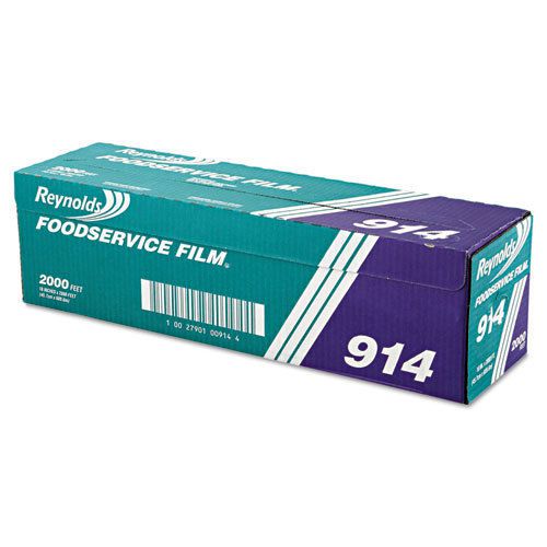 PVC Film Roll w/Cutter Box, 18&#034; x 2000ft, Clear
