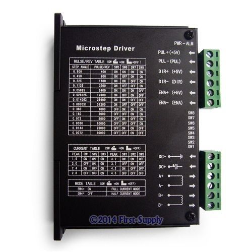 M542 cnc stepper motor driver 2/4 phase 256 microstep multiple subdivision 4.5a for sale