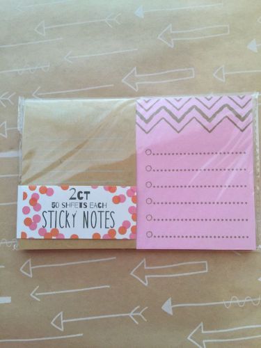 Target One Spot Rare Vintage Sticky Notes Pink Chevron