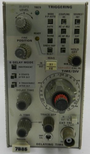 Tektronix 7B85 Delaying Time Base PARTS-AS-IS *D2D