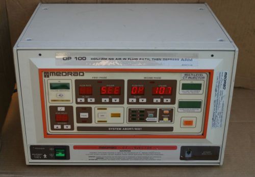 Medrad OP 100 C14RU Multi-Level  CT INJECTOR Injection SYSTEM Controller MCT  +